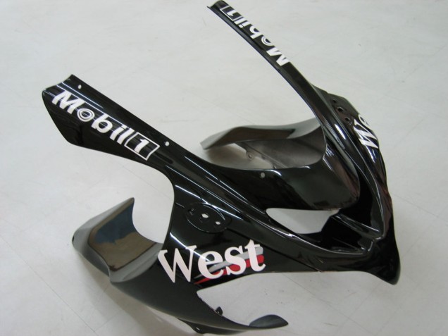 2004-2005 White Black West Ninja Kawasaki ZX10R Motorcycle Fairings UK
