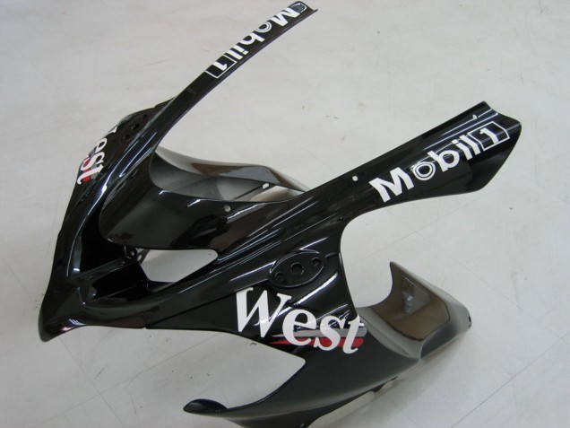 2004-2005 White Black West Ninja Kawasaki ZX10R Motorcycle Fairings UK