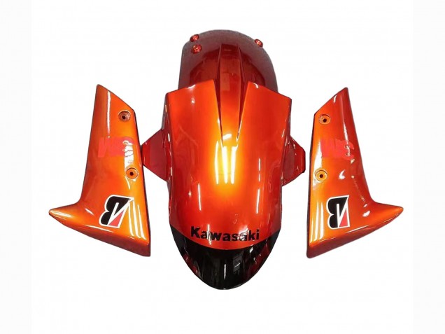 2004-2005 Burnt Orange Black Monster Elf Kawasaki ZX10R Motorcycle Fairings UK