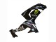 2006-2007 Grey Yellow Glossy Black Monster Elf Kawasaki ZX10R Motorcycle Fairings UK