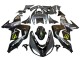 2006-2007 Grey Yellow Glossy Black Monster Elf Kawasaki ZX10R Motorcycle Fairings UK