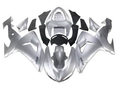 Buy 2006-2007 Silver Black Ninja Kawasaki ZX10R Motorcycle Fairings UK