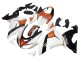 2006-2007 White Orange Black Kawasaki ZX10R Motorcycle Fairings UK