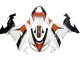 2006-2007 White Orange Black Kawasaki ZX10R Motorcycle Fairings UK
