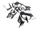 2008-2010 Glossy Black White Green Monster Elf Kawasaki ZX10R Motorcycle Fairings UK