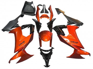 Buy 2008-2010 Burnt Orange Black Kawasaki ZX10R Motorcycle Fairings UK