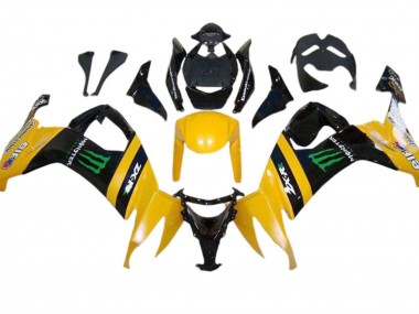 Buy 2008-2010 Yellow Black Green Monster Kawasaki ZX10R Motorcycle Fairings UK