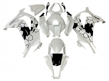 Buy 2008-2010 White Black Kawasaki ZX10R Motorcycle Fairings UK