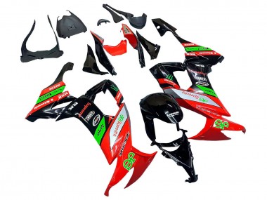 Buy 2008-2010 Red Green Black Kawasaki ZX10R Motorcycle Fairings UK