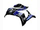 2011-2015 Blue White Glossy Black Kawasaki ZX10R Motorcycle Fairings UK