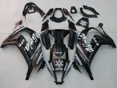 Buy 2011-2015 Glossy Black White Elf Snow Decal Kawasaki ZX10R Motorcycle Fairings UK