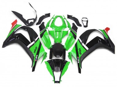 Buy 2011-2015 Green Black White Red Kawasaki ZX10R Motorcycle Fairings UK