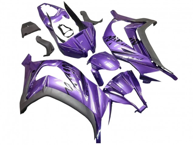 2011-2015 Purple Matte Black Kawasaki ZX10R Motorcycle Fairing UK