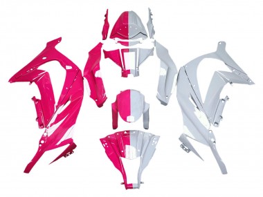 Buy 2011-2015 Pink White Split Kawasaki ZX10R Motorcycle Fairings UK