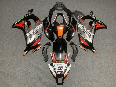 Buy 2011-2015 White Orange Black Mahi Elf 66 Superbike Kawasaki ZX10R Motorcycle Fairings UK