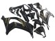 2011-2015 Matte Black Gold Snow Elf Kawasaki ZX10R Motorcycle Fairings UK