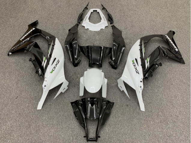 2011-2015 White Glossy Black Green Kawasaki ZX10R Motorcycle Fairings UK