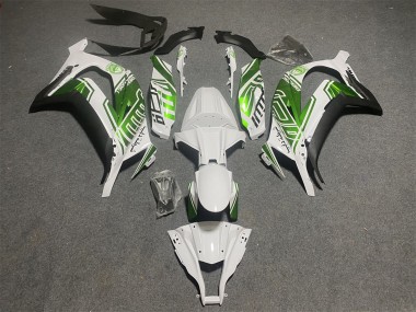 Buy 2011-2015 White Green Matte Black Kawasaki ZX10R Motorcycle Fairings UK