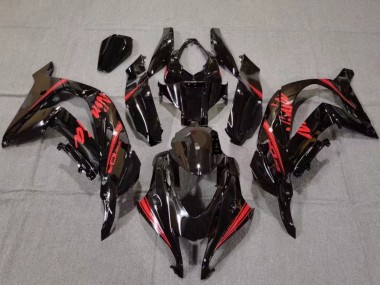 Buy 2016-2020 Glossy Black Red Kawasaki ZX10R Motorcycle Fairings UK