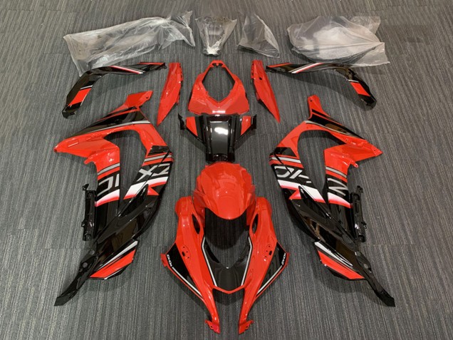 2016-2020 Red Glossy Black Kawasaki ZX10R Motorcycle Fairing UK