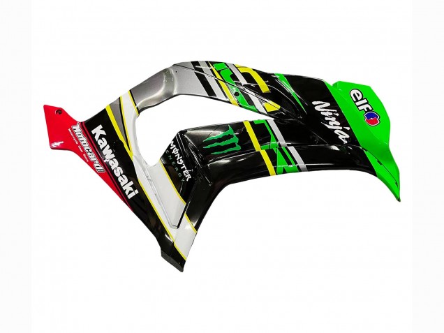 2016-2020 Green Yellow Red Black Elf Monster Kawasaki ZX10R Motorcycle Fairings UK