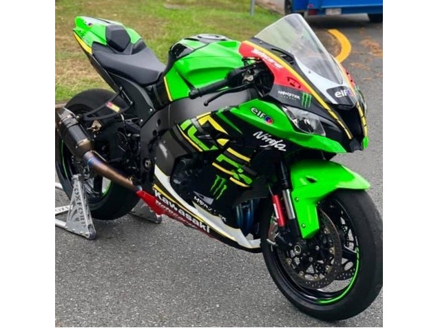 2016-2020 Green Yellow Red Black Elf Monster Kawasaki ZX10R Motorcycle Fairings UK