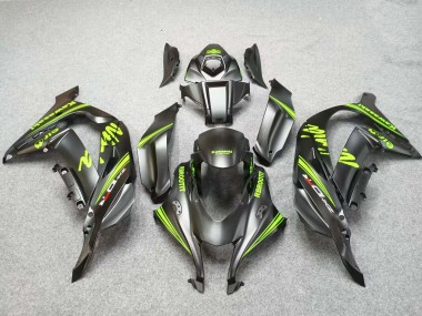Buy 2016-2020 Matte Black Green Kawasaki ZX10R Motorcycle Fairings UK