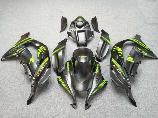 2016-2020 Matte Black Green Kawasaki ZX10R Motorcycle Fairings UK