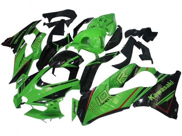 2021-2025 Green Glossy Black Kawasaki ZX10R Motorcycle Fairings UK