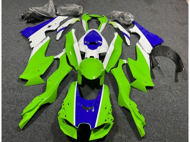 2021-2026 White Green Blue Kawasaki ZX10R Motorcycle Fairings UK