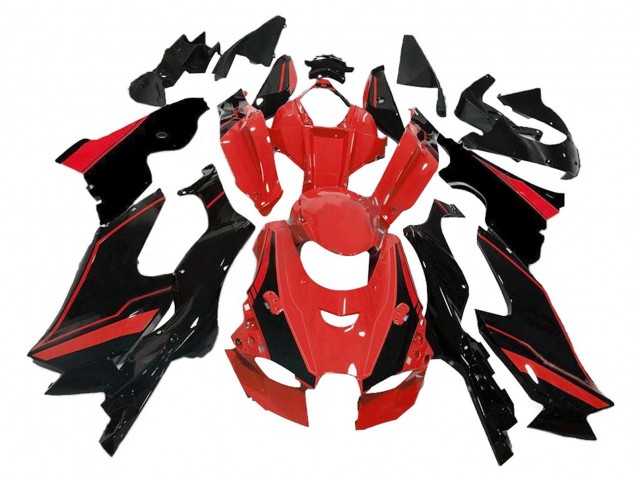 2021-2025 Red Glossy Black Kawasaki ZX10R Motorcycle Fairings UK