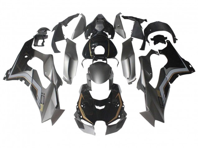 2021-2025 Black Grey Gold Kawasaki ZX10R Motorcycle Fairings UK
