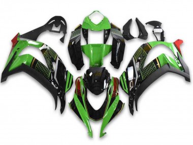 Buy 2021-2025 Green Black Red Honeycomb Kawasaki ZX10R Motorcycle Fairings UK