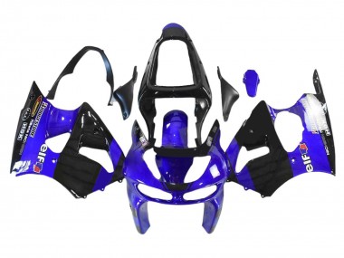 Buy 1998-1999 Blue Glossy Black Elf Bridgestone Kawasaki ZX6R Motorcycle Fairings UK