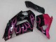 2006-2011 Glossy Black Red Pink Flame Kawasaki ZX14R ZZR1400 Motorcycle Fairings UK