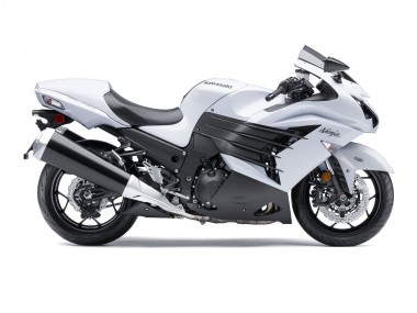 Buy 2012-2024 White Matte Black Kawasaki ZX14R ZZR1400 Motorcycle Fairings UK
