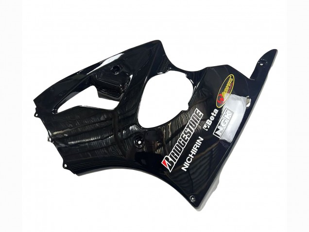 1998-1999 Glossy Black Yellow Elf Bridgestone Kawasaki ZX6R Motorcycle Fairings UK