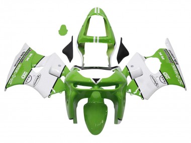 Buy 1998-1999 Green White Black Silkolene Bridgestone Kawasaki ZX6R Motorcycle Fairings UK
