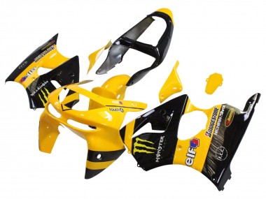 Buy 1998-1999 Yellow Black Monster Elf Bridgestone Kawasaki ZX6R Motorcycle Fairings UK