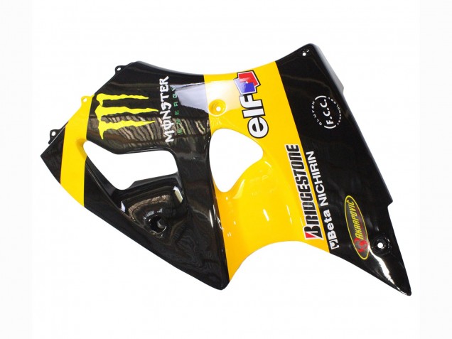 1998-1999 Yellow Black Monster Elf Bridgestone Kawasaki ZX6R Motorcycle Fairings UK