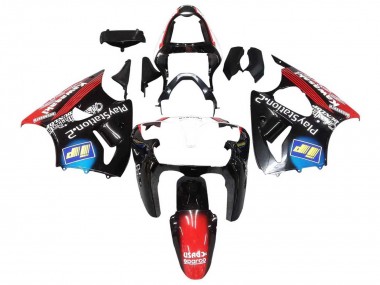 Buy 2000-2002 Glossy Black Red Blue Red PlayStation 2 Kawasaki ZX6R Motorcycle Fairings UK