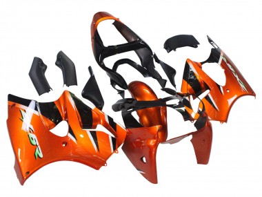 Buy 2000-2002 Orange Black Kawasaki ZX6R Motorcycle Fairings UK