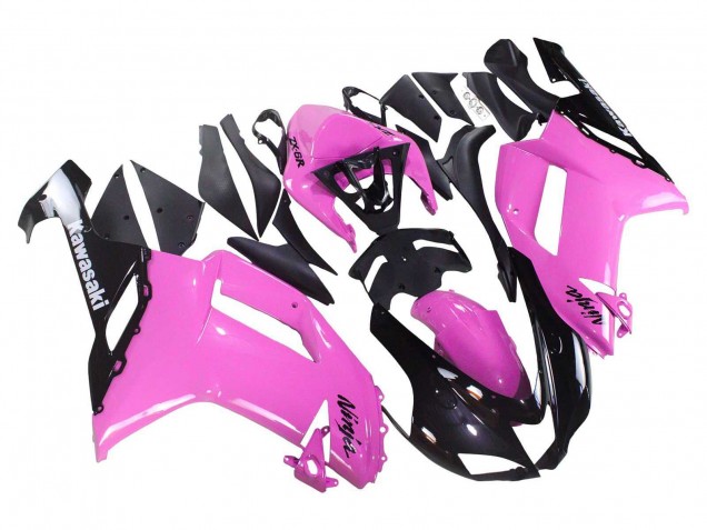 2007-2008 Black Pink Ninja Kawasaki ZX6R Motorcycle Fairings UK
