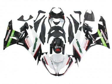 Buy 2009-2012 White Red Black Green Kawasaki ZX6R Motorcycle Fairings UK