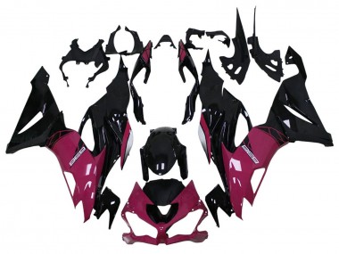 Buy 2013-2018 Purple Glossy Black Kawasaki ZX6R Motorcycle Fairing UK