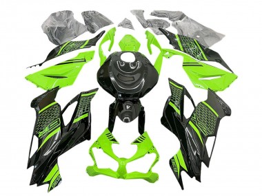 Buy 2019-2022 Green Black Honeycomb Kawasaki ZX6R Motorcycle Fairings UK