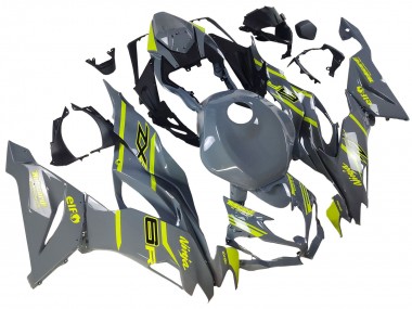 Buy 2019-2022 Nardo Grey Yellow Kawasaki ZX6R Motorcycle Fairings UK