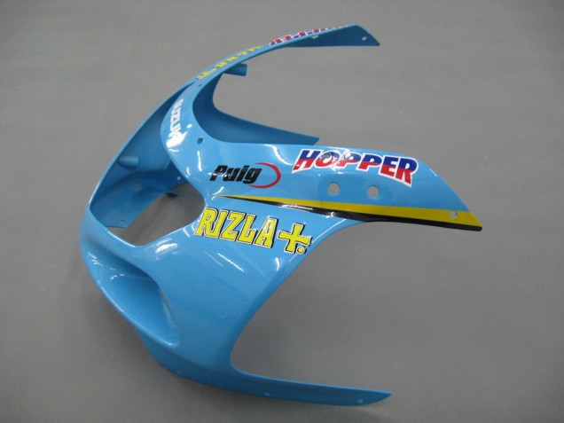 2000-2002 Light Blue Yellow Black Motul Rizla Suzuki GSXR1000 Motorcycle Fairings UK