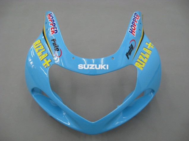 2000-2002 Light Blue Yellow Black Motul Rizla Suzuki GSXR1000 Motorcycle Fairings UK