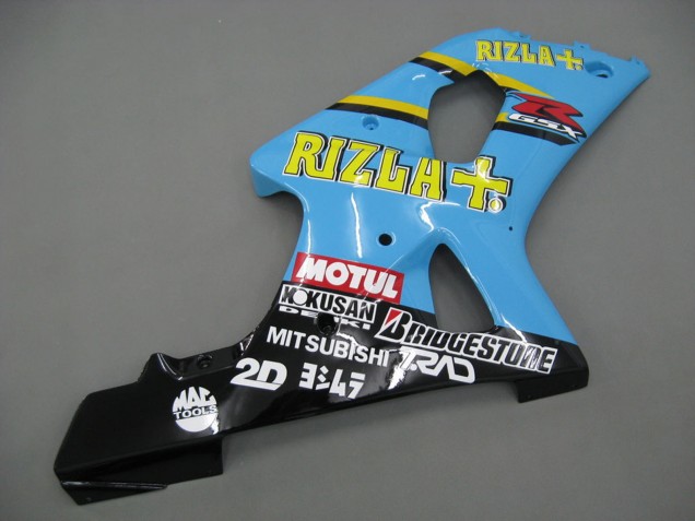 2000-2002 Light Blue Yellow Black Motul Rizla Suzuki GSXR1000 Motorcycle Fairings UK